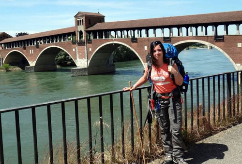 Nos aventurières Roro et Natt arrivent à Pavie