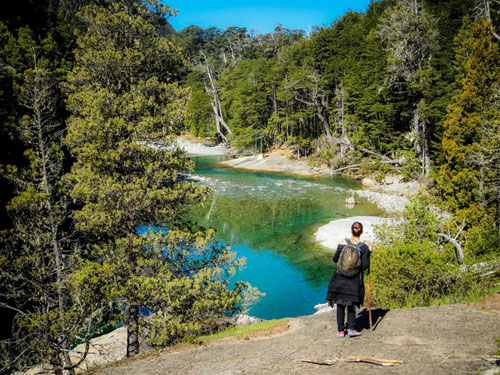 Nos aventurières progressent désormais dans la région de Cajon del Azul