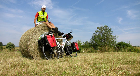 Olivier Godin arrive à mi-chemin entre les Vosges et le Jura