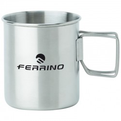 Tasse inox avec poignée pliable Ferrino