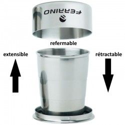 Tasse inox pliante Ferrino extensible et rétractable