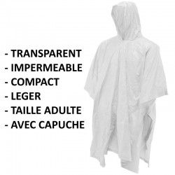 Poncho transparent adulte CAO