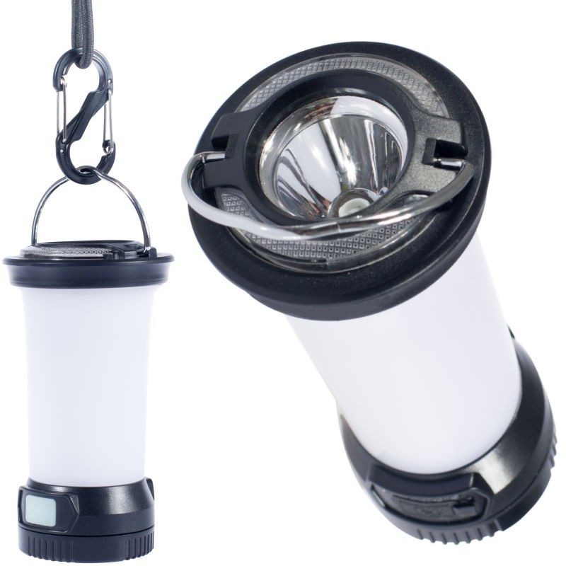 Lampe lanterne rechargeable USB avec mousqueton CAO