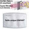 Filtre PM2.5 pour masque enfant