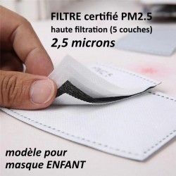 Filtre PM2.5 pour masque enfant