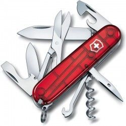 Couteau suisse Victorinox Climber rouge translucide