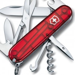 Couteau Victorinox Climber rouge translucide
