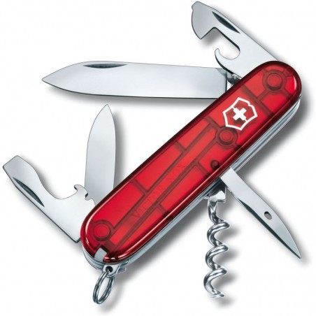 Couteau suisse Victorinox Spartan rouge translucide