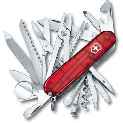 Couteau suisse Victorinox Swisschamp rouge translucide