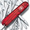 Couteau Victorinox Swisschamp rouge translucide