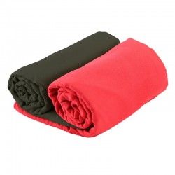 Serviette microfibre rouge ou noire