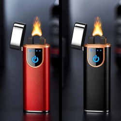 Briquet électrique rechargeable USB rouge ou noir