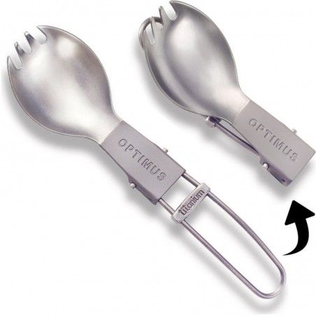 Couvert en alliage de titane Optimus Titanium Folding Spork Couvert en alliage de titane Optimus Titanium Folding Spork