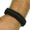 Bracelet BCB noir avec manille métal