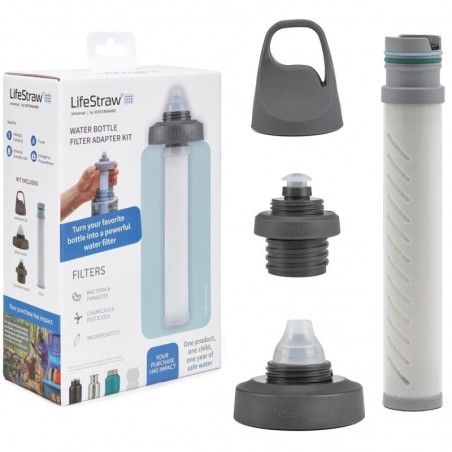 Adaptateur universel filtre Lifestraw pour gourde Adaptateur universel filtre Lifestraw pour gourde