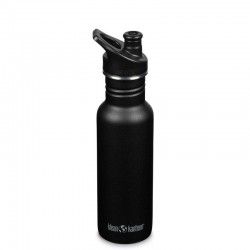 Gourde inox Klean Kanteen Classic noire avec bouchon Sport 0,5 litre