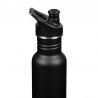 Gourde et bouchon Sport Klean Kanteen Classic 0,8L noire