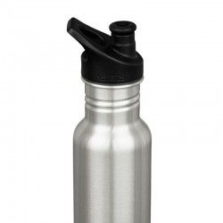 Gourde et bouchon Sport Klean Kanteen Classic 0,8L inox brossé