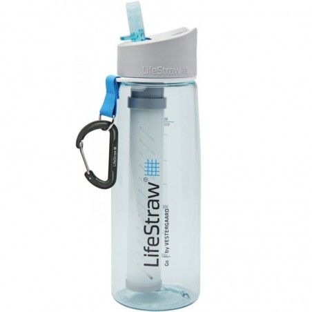 Gourde Lifestraw Go 650 ml transparente avec filtre à eau