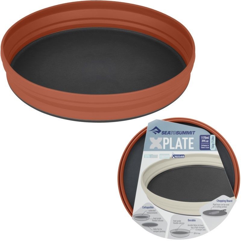 Assiette Sea to Summit XPLATE orange Rust