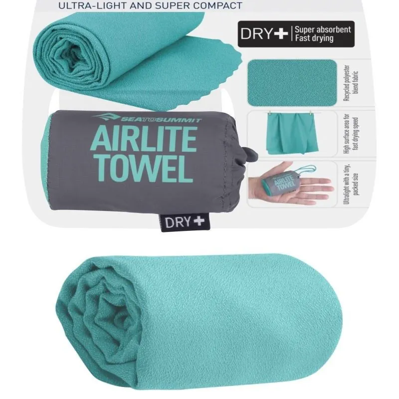 Serviette Sea to Summit Airlite Towel L 60x120 bleu Baltic