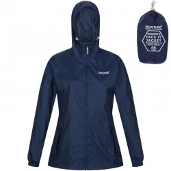 Veste femme imperméable Regatta Women Pack-It Jacket bleu marine