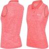 Polo sans manches femme Regatta Tima rose orange