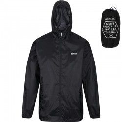 Veste imperméable de pluie Regatta Pack-It Jacket III noire