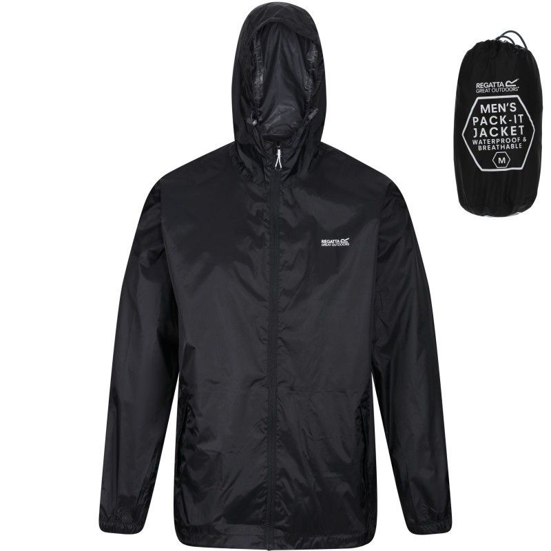 Veste imperméable Regatta Pack-It Jacket III Black