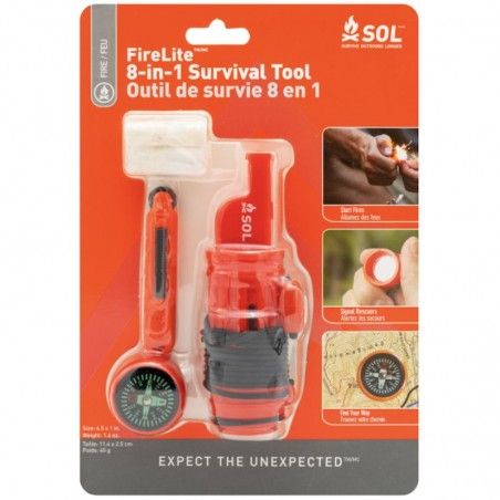 Outil de survie SOL Fire Lite Survival Tool 8 in 1