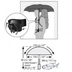 Parapluie de trek Euroschirm Telescope Handsfree