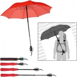 Parapluie de randonnée Euroschirm Telescope Handsfree rouge