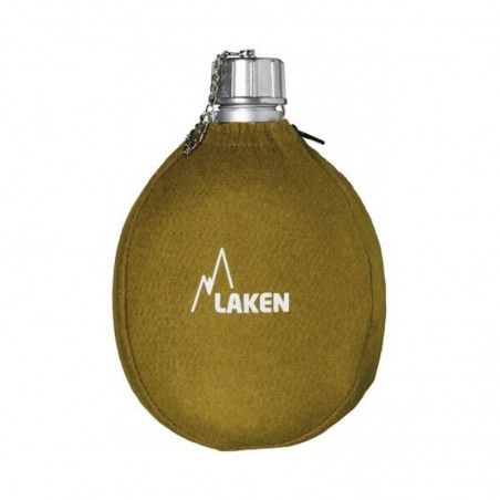 Gourde alu avec housse feutrine Laken Cantimplora kaki 1 litre Gourde alu avec housse feutrine Laken Cantimplora kaki 1 litre