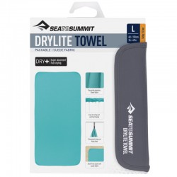 Serviette Sea to Summit Drylite Towel Large bleu turquoise Baltic