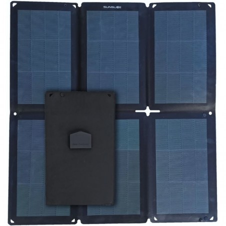 Chargeur solaire Sunslice Fusion Flex 48 avec 3 sorties DC, USB et USB-C