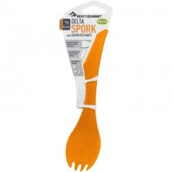 Cuillère, fourchette et couteau Sea to Summit Delta Spork orange