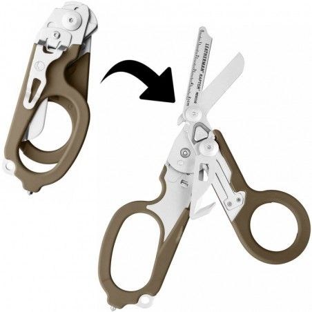 Ciseaux Leatherman Raptor Rescue Coyote Tan Ciseaux Leatherman Raptor Rescue Coyote Tan