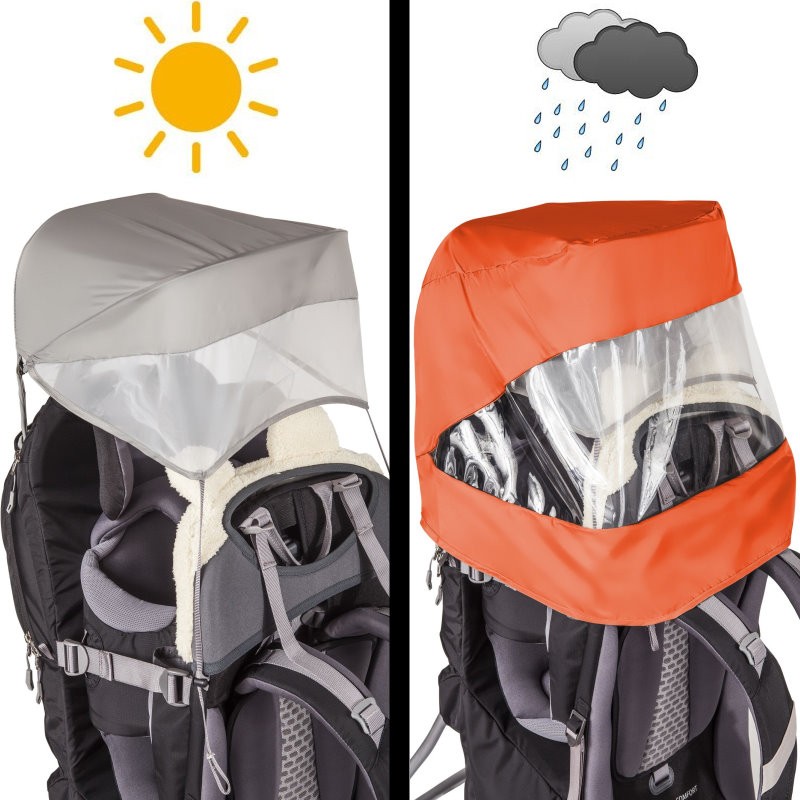 Pare-soleil et pare-pluie Vaude Sun Rain Cover pour porte-bébé Vaude Shuttle