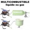 Réchaud multi-combustible liquide ou gaz Optimus Polaris Optifuel