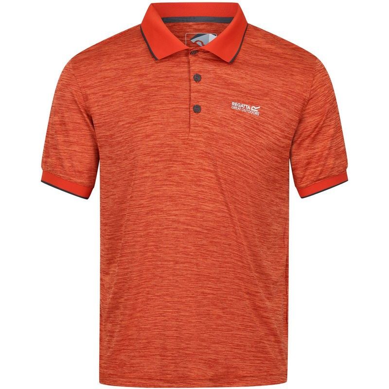 Polo homme respirant Regatta Remex II orange