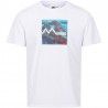 T-shirt homme de randonnée Regatta Fingal VII blanc