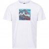 T-shirt homme de randonnée Regatta Fingal VII blanc