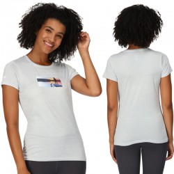 T-shirt Outdoor femme Regatta Women Fingal VII gris