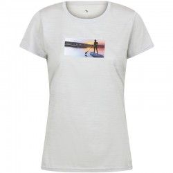 T-shirt trekking femme Women Fingal VII Regatta gris clair