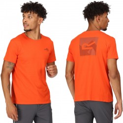 T-shirt de montagne Regatta Breezed III Rusty Orange