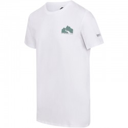 T-shirt trekking montagne Breezed III Regatta blanc