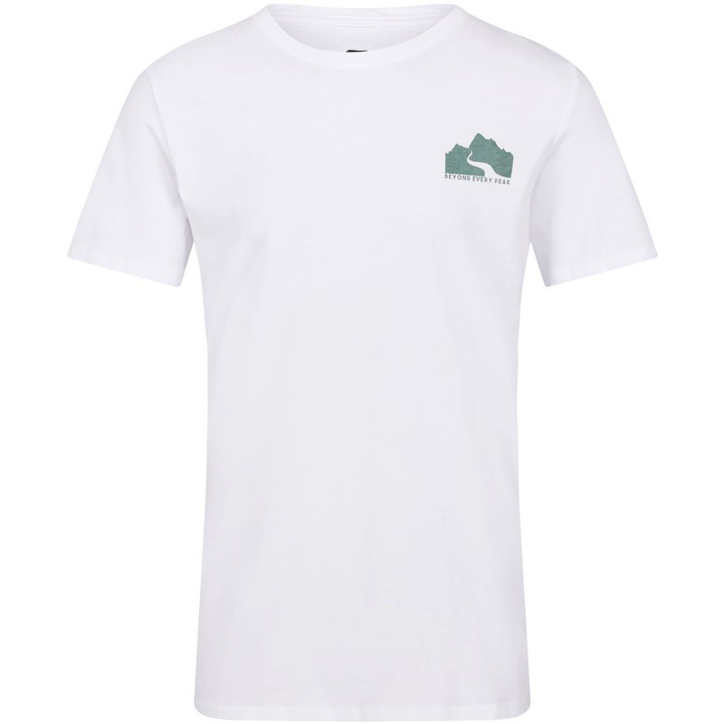 T-shirt homme montagne Regatta Breezed III blanc