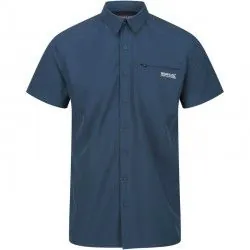 Chemise de randonnée manches courtes Regatta Kioga II Blue Wing