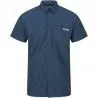 Chemise de randonnée manches courtes Regatta Kioga II Blue Wing
