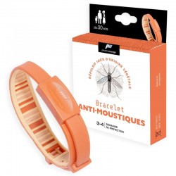 Bracelet anti-moustiques Pharmavoyage de couleur orange